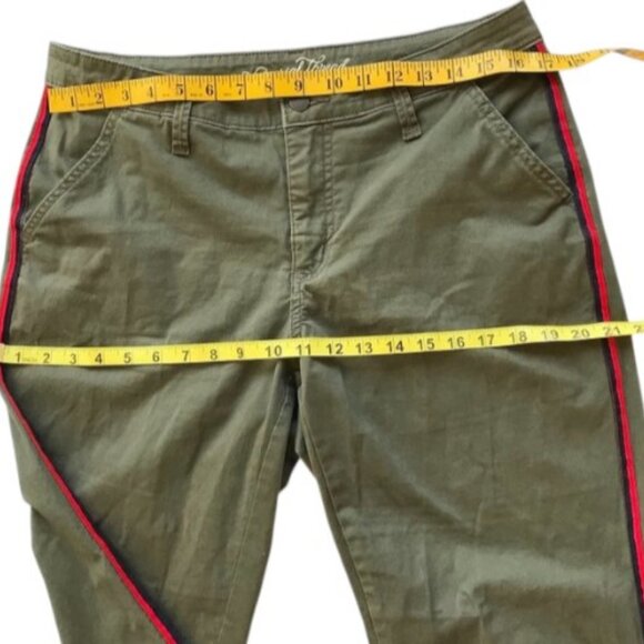 Universal Thread girlfriend jeans, Olive with navy/red stripe size 10 - Picture 10 of 10